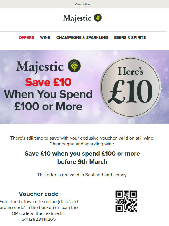 There's still time to use your £10 voucher