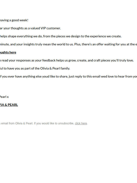 { first_name|default:'Hi' }}, we'd love to hear from you 💌