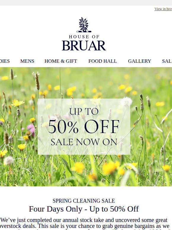 Mr smith: Spring Cleaning Sale: Four Days of Up To 50% Off!