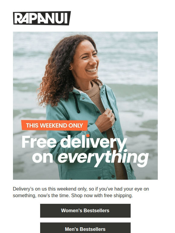 Free UK Delivery On All Orders, All Weekend