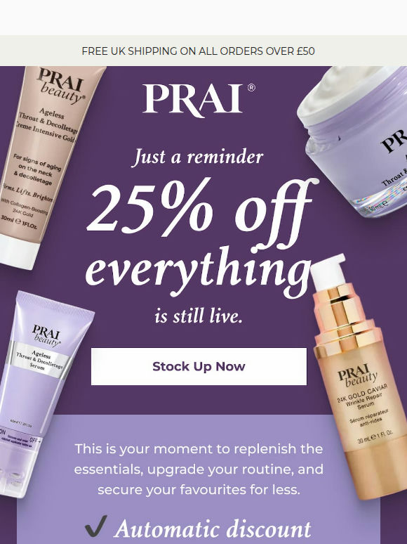 💜 [Reminder] 25% off still live friend