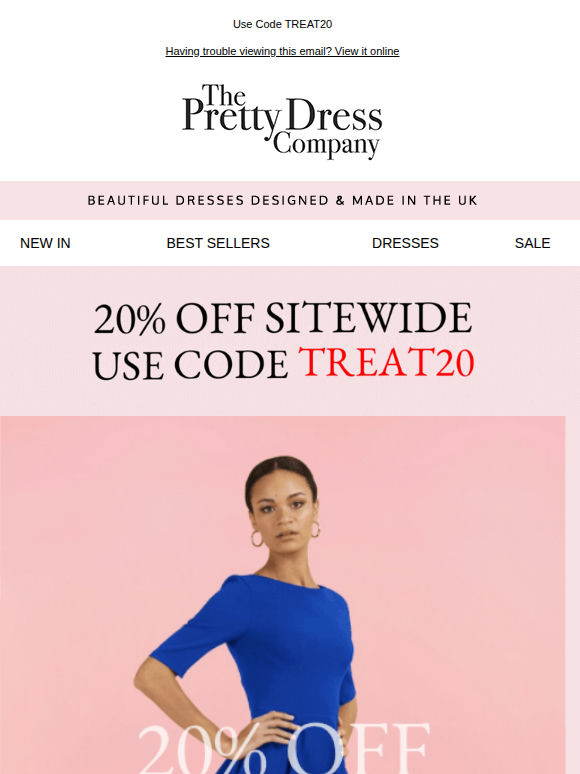 20% Off sitewide, payday treats are here