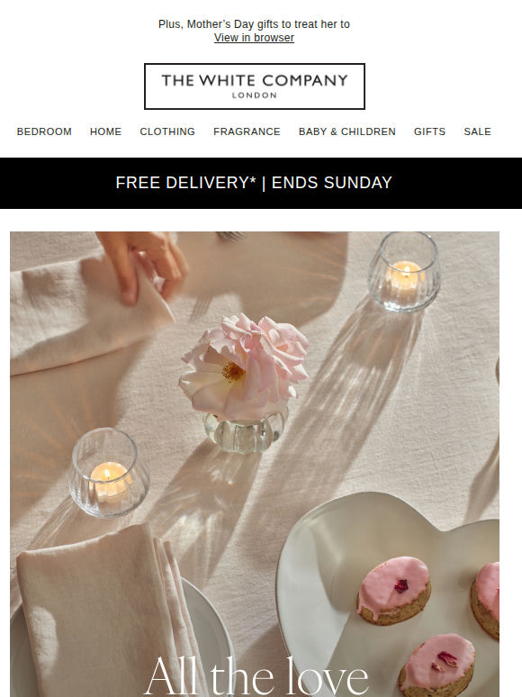 Free delivery all weekend