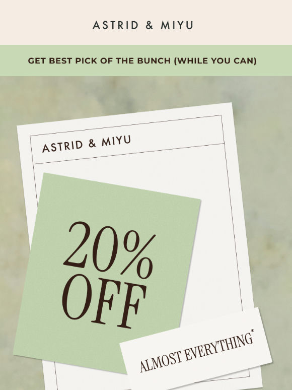 20% Off Almost Everything