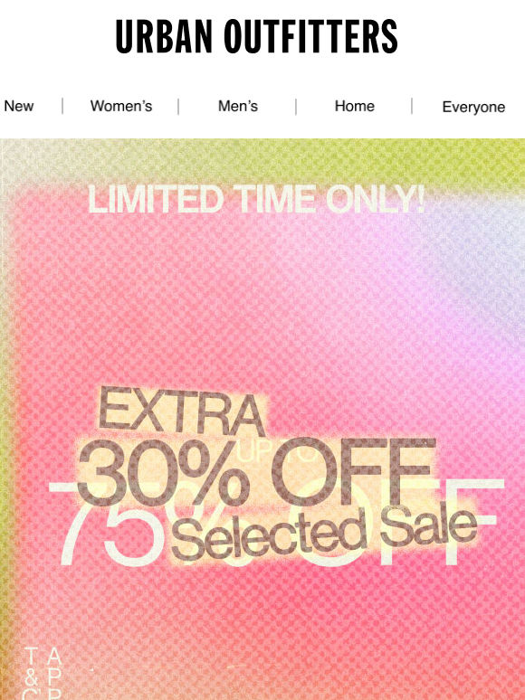 Extra 30% OFF the tees that say it for you