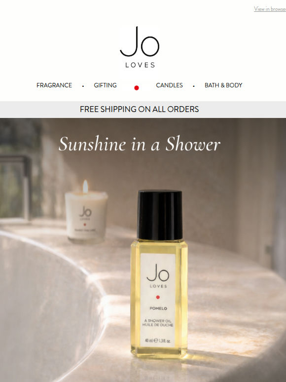 Exclusive Pomelo Shower Oil — yours with £60+