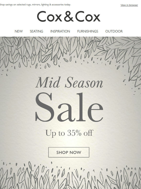 Don’t miss up to 35% OFF selected lines - ends soon!
