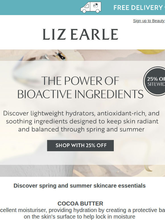 Bioactive skincare for brighter days - now 25% Off ✨