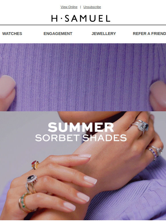 Summer sorbet shades