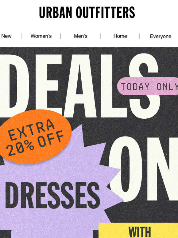 EXTRA 20% OFF DRESSES FOR OUR MEMBERS. ONLY TODAY