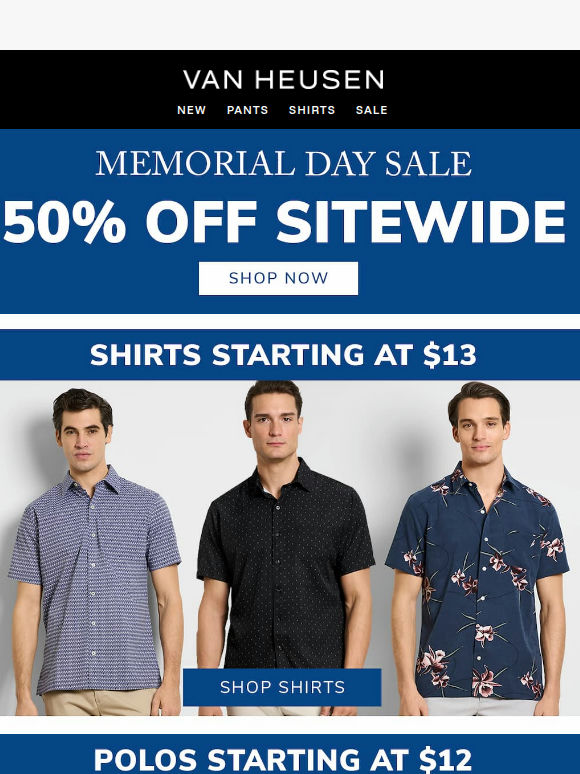 50% off sitewide continues 🔥