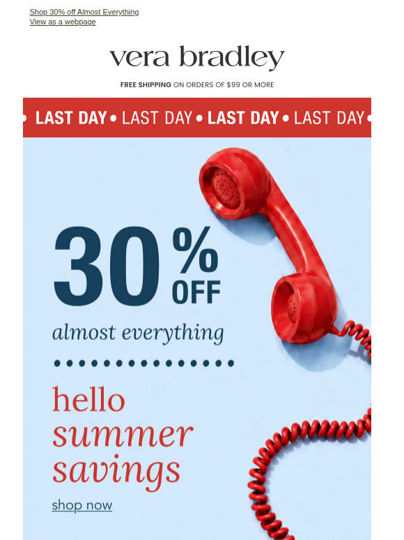 30% off LAST DAY