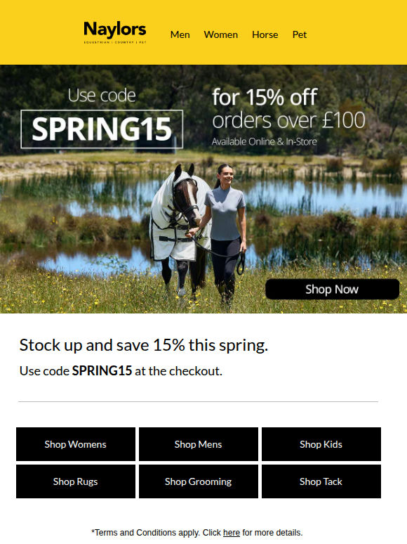 15% OFF | Spend & Save