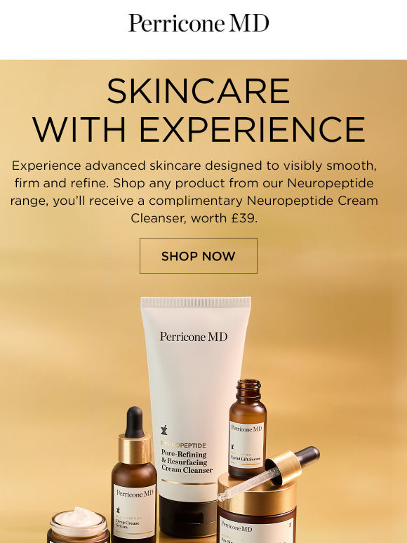 Open for your complimentary cleanser...