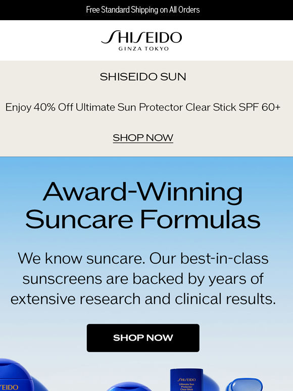 40% OFF THE ICONIC CLEAR SUNSCREEN STICK