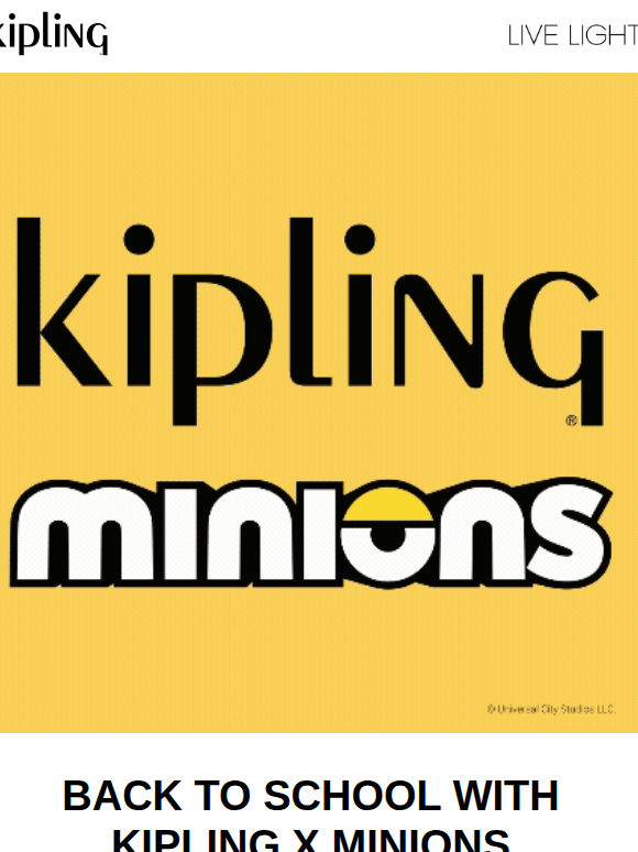 Back to school with Kipling x Minions