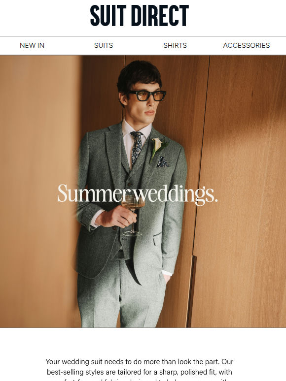 Suits designed for your summer wedding