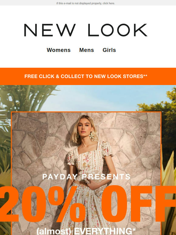 20% off (almost) EVERYTHING: selling fast