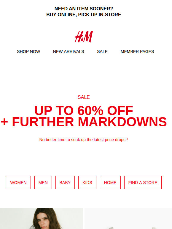 New sale styles added from $7.99
