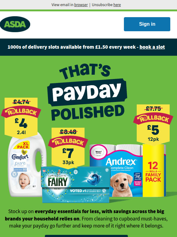 Adam, more payday savings are here! 💸✨
