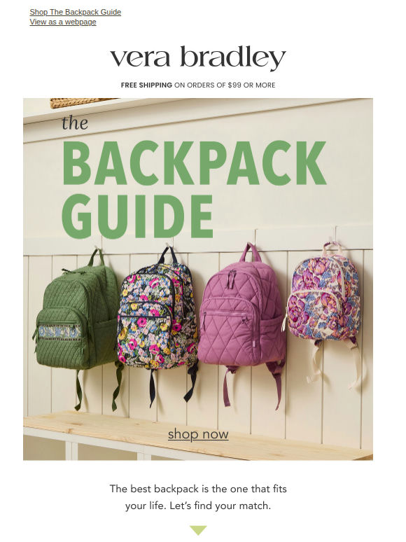 The official backpack size guide 🎒