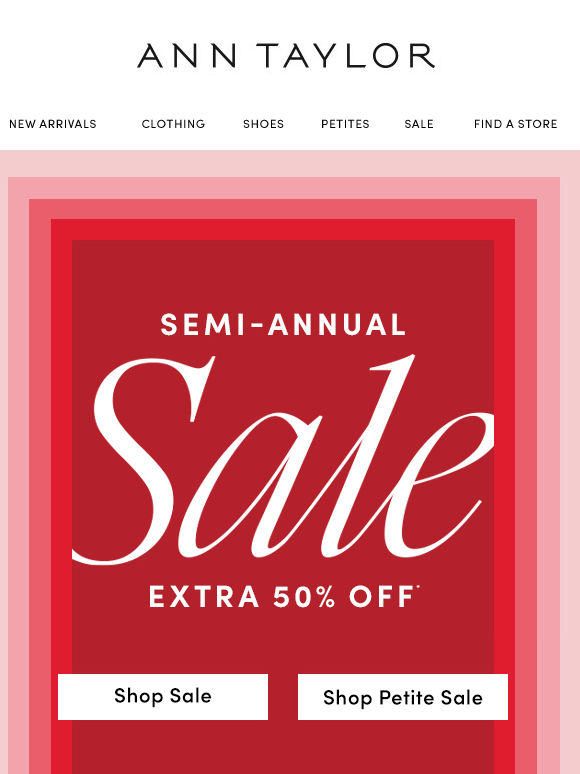 Semi-ANNual Sale: Extra 50% Off (!)
