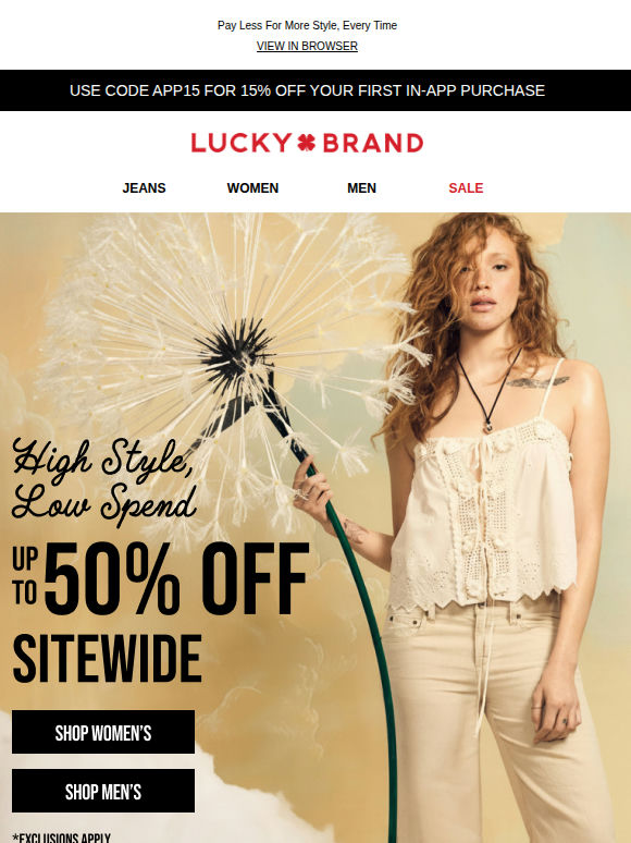 ICYMI: Up To 50%, Going On Now!