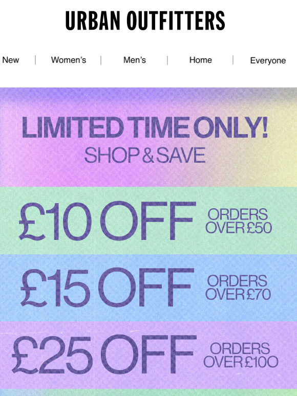 Your chance to get £25 OFF 📢