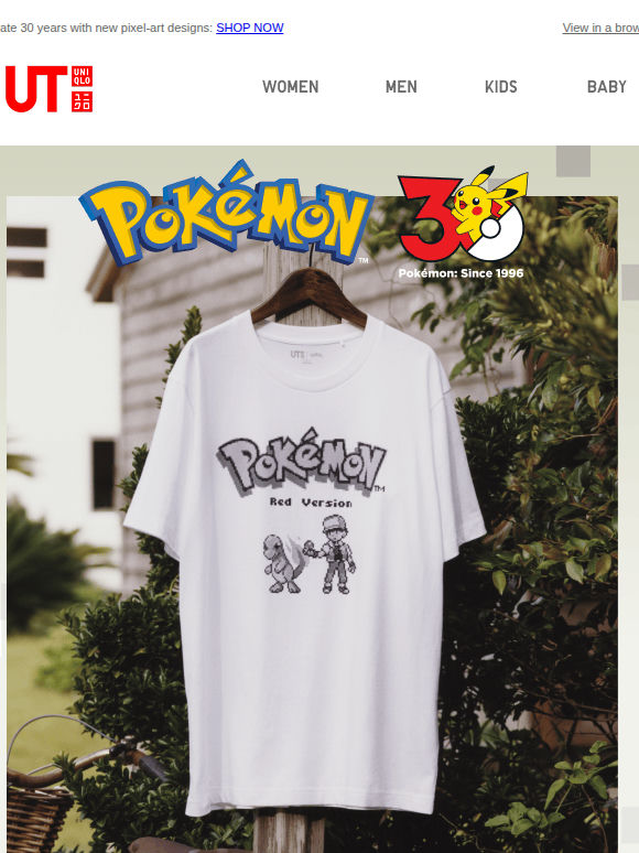 NEW Pokémon graphic tees