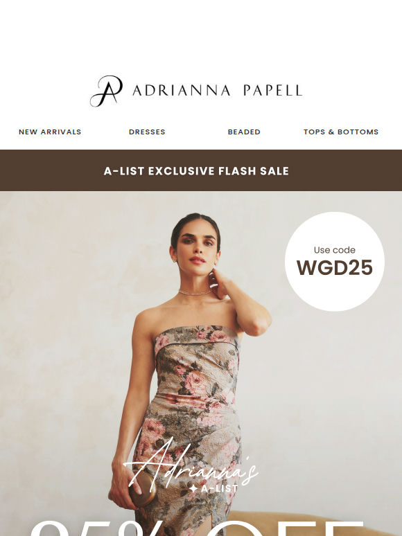 25% Off Wedding Guest Dresses JUST For Our Subscribers