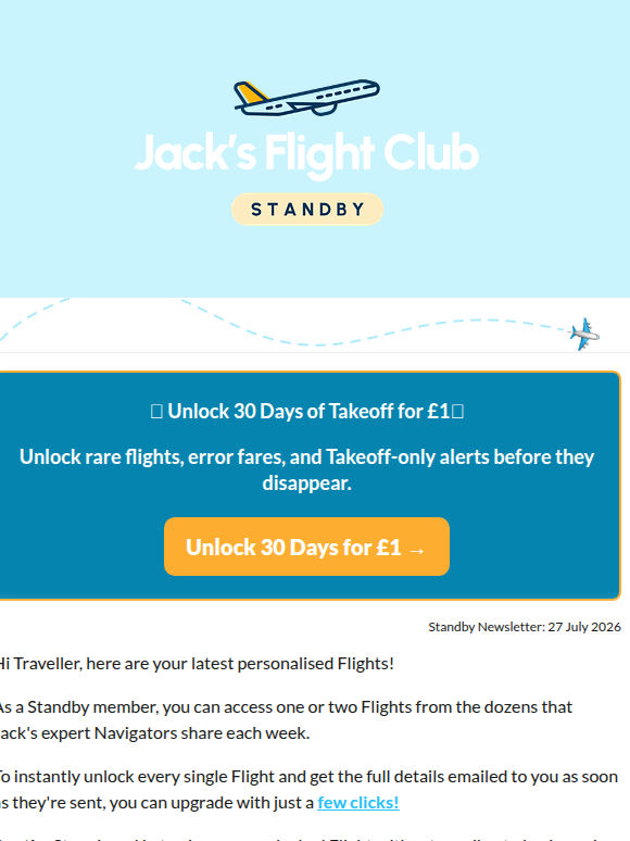  Where to next? ✈️ Flights to  Scotland, United States, Spain,  and more…