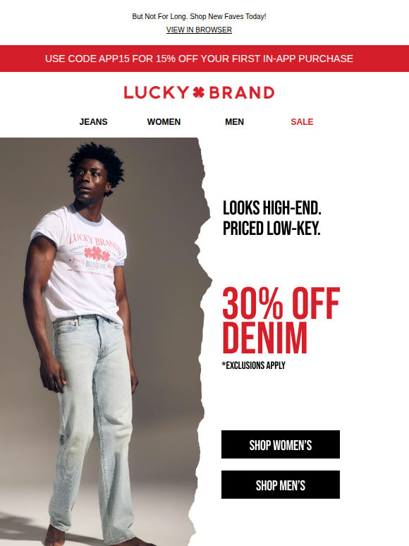 YES – Denim Is 30% Off!