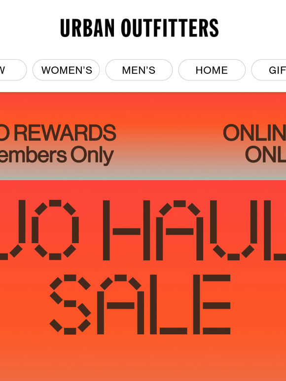 The UO Haul Sale Starts Today for UO Rewards