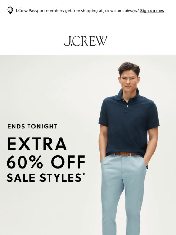 Last day for 60% off sale styles!