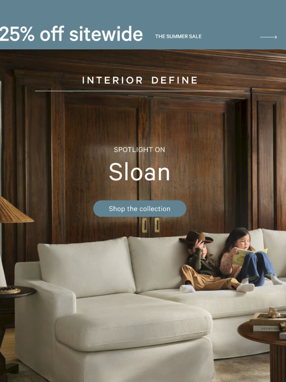 A fan favorite sofa is 25% off