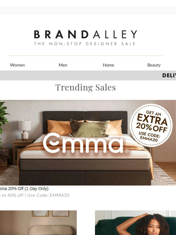 Extra 20% off Emma today only | Up to 75% off top brands