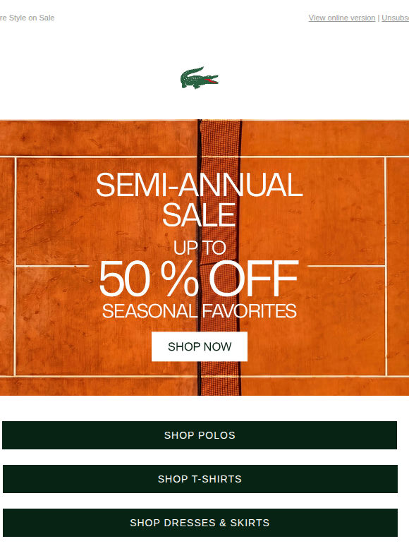 The Semi-Annual Sale Is Still On!