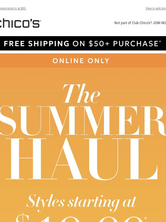 HAUL IT ALL: $19.99+ ENDS TOMORROW!
