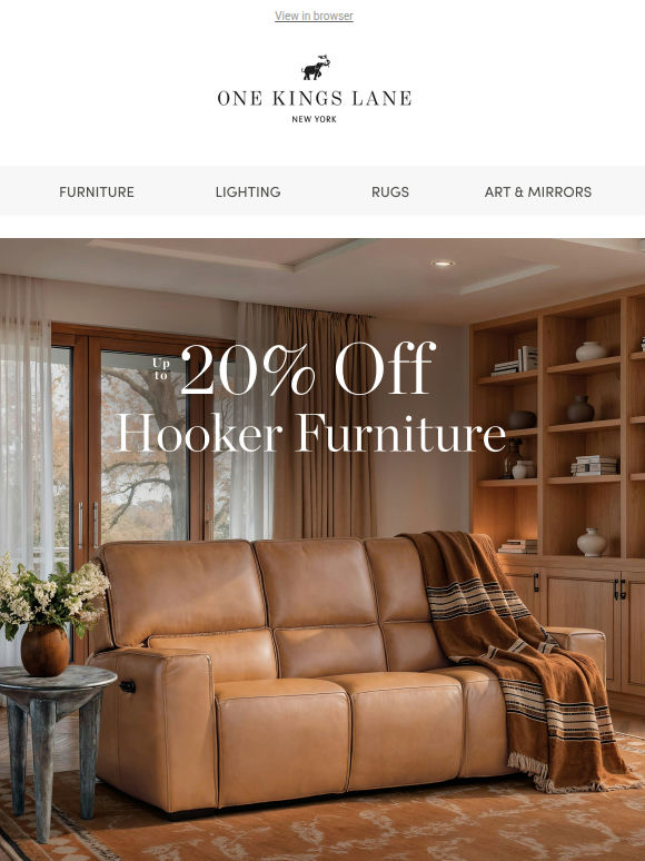 Hooker Furniture: See What’s New + Save Up to 20%