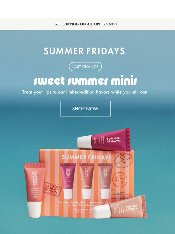 Last Chance: Sweet Summer Minis 🍑🍨🍇