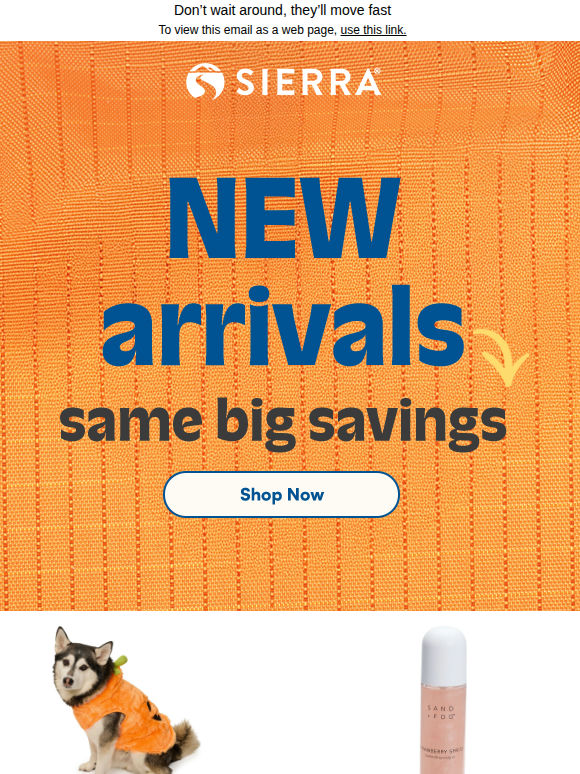 Alert: It’s new arrivals time​