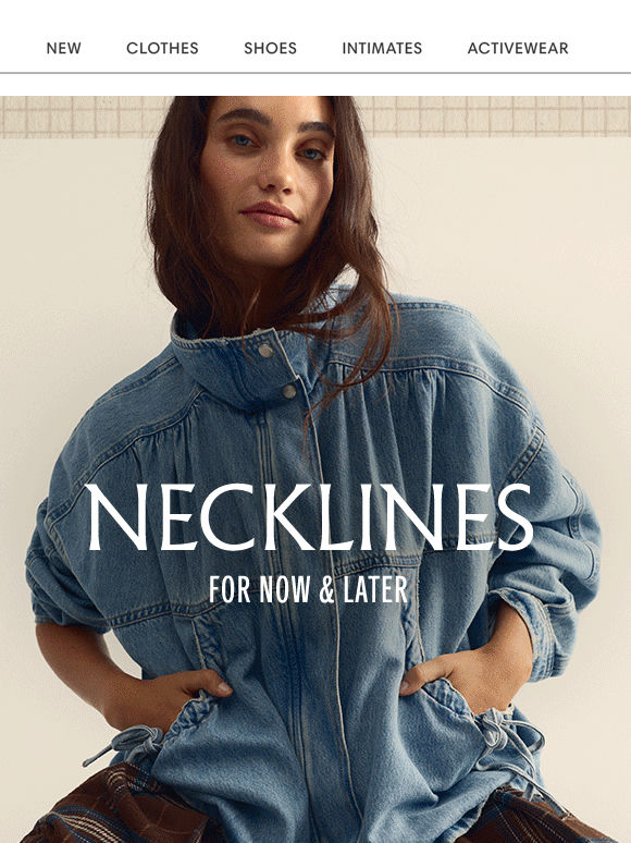 Now Trending: Funnel Necklines