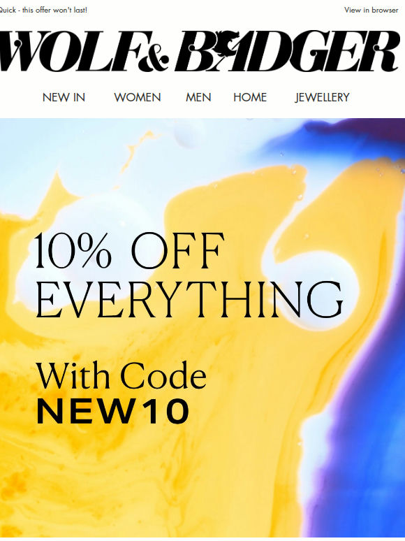 SHOP 10% OFF EVERYTHING