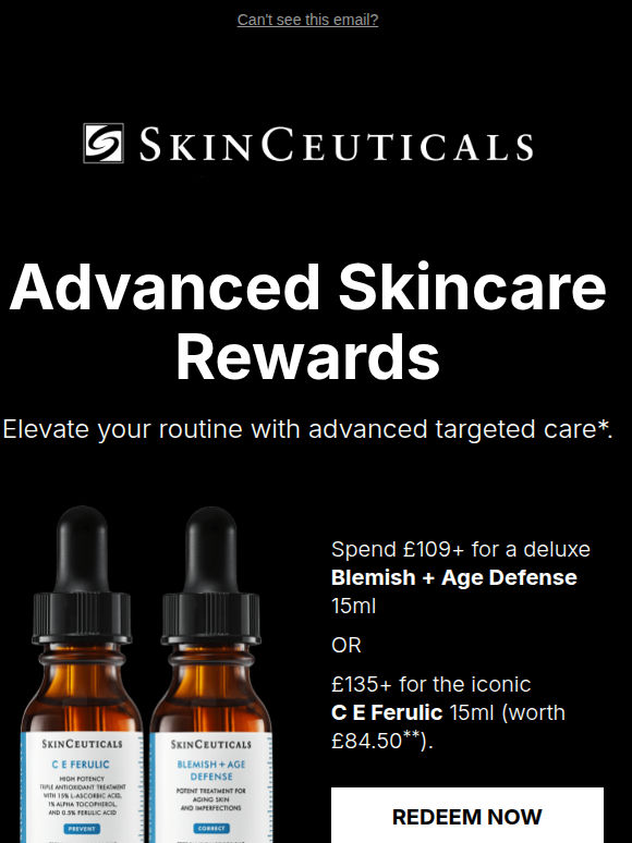 Complimentary Advanced Skincare Rewards