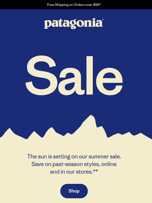 Our 50% off sale is winding down