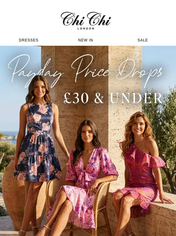 £30 & under PAYDAY PRICE DROPS 😍