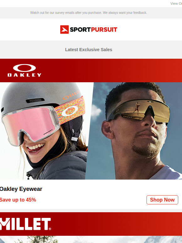 Oakley Eyewear | Millet | Summer T-Shirt Essentials | Dainese MTB & Moto | TOMS | Up to 74% Off!