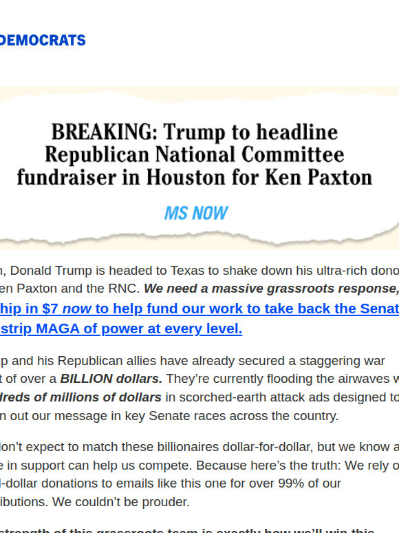 Trump is scared…