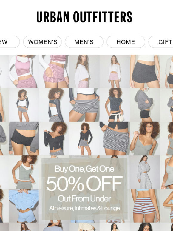 On Now: BOGO 50% Off Out From Under!