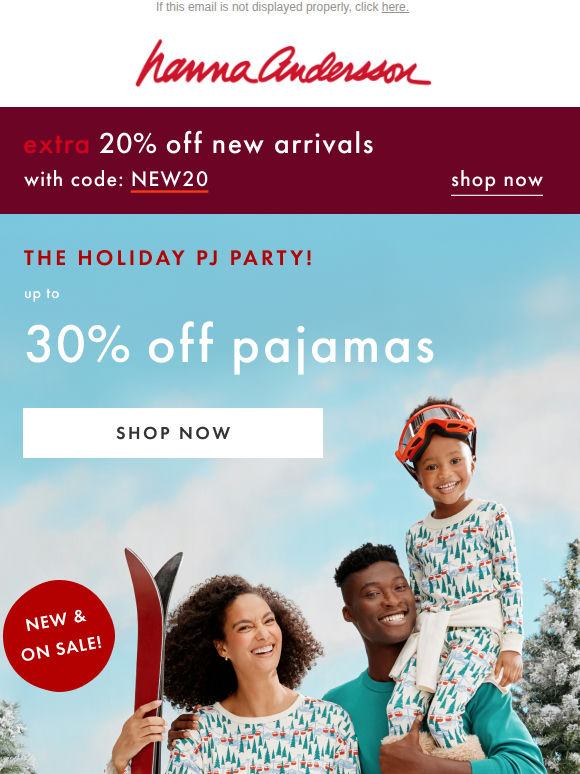 Extra 20% Off + New Holiday Family Styles ✨
